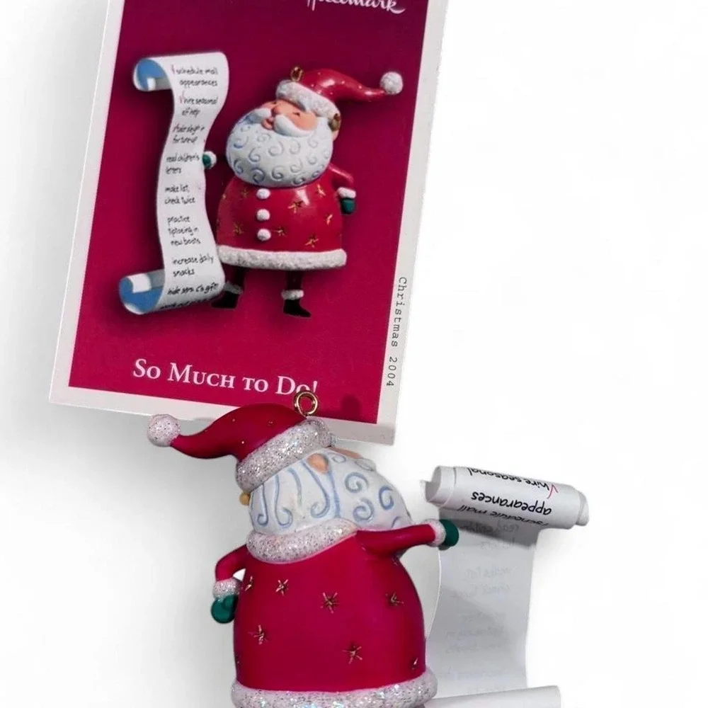 Vintage 2004 Hallmark Keepsake Santa Ornament 